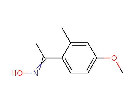 Molecular Structure of 75112-71-9 (1-(4-methoxy-2-methyl-phenyl)-ethanone oxime)
