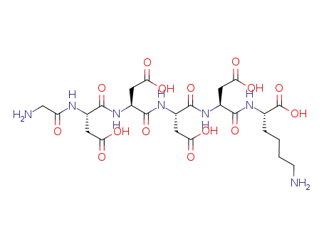 Molecular Structure of 595552-91-3 (L-Lysine, glycyl-L-a-aspartyl-L-a-aspartyl-L-a-aspartyl-L-a-aspartyl-)
