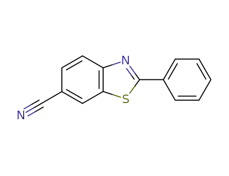 Molecular Structure of 77333-68-7 (6-Benzothiazolecarbonitrile, 2-phenyl-)