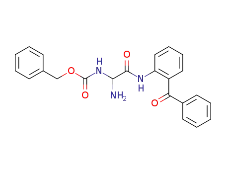 Molecular Structure of 108895-97-2 (2-<N-(α-amino-N<sup>α</sup>-(benzyloxycarbonyl)glycinyl)amino>benzophenone)