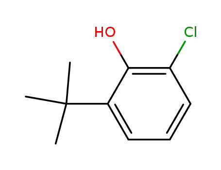 Molecular Structure of 4237-37-0 (2-tert-Butyl-6-chlorophenol)