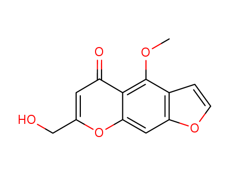 478-79-5,7-(Hydroxymethyl)-4-methoxy-5H-furo[3,2-g][1]benzopyran-5-one,Chellol;Khellol;