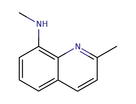 Molecular Structure of 128278-09-1 (8-methylaminoquinaldine)