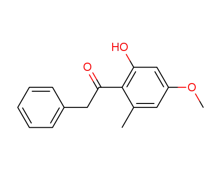 Molecular Structure of 860579-89-1 (1-(2-hydroxy-4-methoxy-6-methylphenyl)-2-phenylethan-1-one)