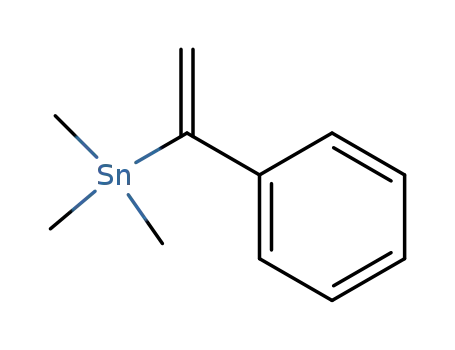 Molecular Structure of 1198-01-2 (Stannane, trimethyl(1-phenylethenyl)-)