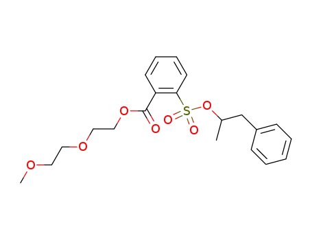 Molecular Structure of 866942-23-6 (1-phenyl-2-propyl 2-(methoxyethoxyethylcarboxy)-1-benzosulfonate)