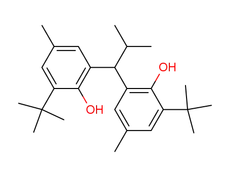 Molecular Structure of 93803-56-6 (2,2'-(2-methylpropylidene)bis[6-(1,1-dimethylethyl)-p-cresol])