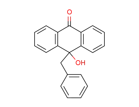Molecular Structure of 78787-97-0 (10-hydroxy-10-benzyl-9(10H)-anthracenone)