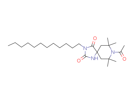 82537-67-5,8-acetyl-3-dodecyl-7,7,9,9-tetramethyl-1,3,8-triazaspiro[4.5]decane-2,4-dione,8-Acetyl-3-dodecyl-7,7,9,9-tetramethyl-1,3,8-triazaspiro[4.5]decane-2,4-dione;C 10-440; Sanol LS 440; Tinuvin 440