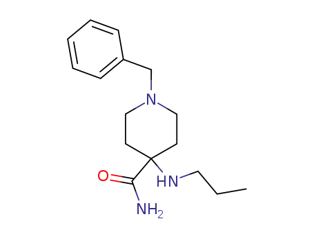 Molecular Structure of 1031-37-4 (1-benzyl-4-(propylamino)piperidine-4-carboxamide)