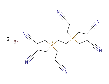 Molecular Structure of 10310-38-0 (ethylenebis[tris(2-cyanoethyl)phosphonium] dibromide)
