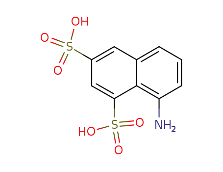 Molecular Structure of 41131-26-4 (8-Aminonaphthalene-1,3-disulfonic acid)
