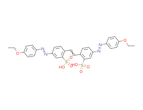 Benzenesulfonic acid,2,2'-(1,2-ethenediyl)bis[5-[2-(4-ethoxyphenyl)diazenyl]-