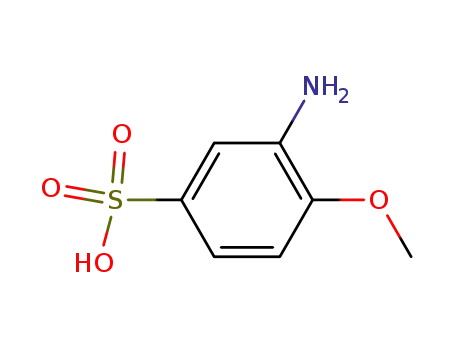 Molecular Structure of 98-42-0 (2-Anisidine-4-sulfonic acid)
