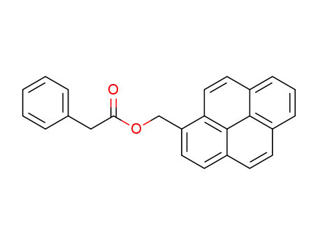 Molecular Structure of 111077-45-3 (Benzeneacetic acid, 1-pyrenylmethyl ester)