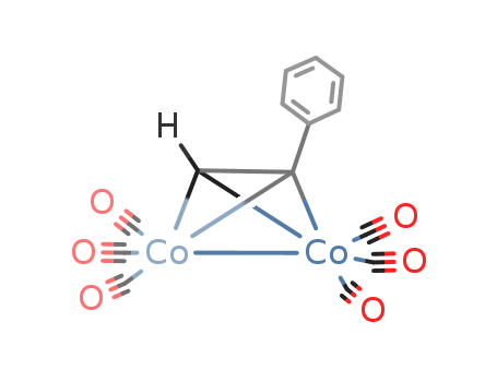 12154-91-5,Cobalt, hexacarbonyl[m-[(h2:h2-ethynyl)benzene]]di-, (Co-Co),Cobalt,hexacarbonyl(ethynylbenzene)di- (6CI,7CI); Cobalt, hexacarbonyl[m-(ethynylbenzene)]di-, (Co-Co)(8CI); Benzene, ethynyl-, cobalt complex;(Phenylacetylene)hexacarbonyldicobalt; (m-Phenylethyne)bis(tricarbonylcobalt);Hexacarbonyl(phenylacetylene)dicobalt; Hexacarbonyl(m-(h2:h2-ethynyl)benzene)dicobalt;Hexacarbonyl(m-phenylacetylene)dicobalt