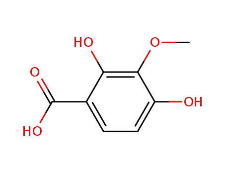 Molecular Structure of 90111-50-5 (2,4-dihydroxy-m-anisic acid)