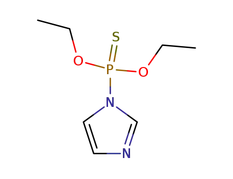 Molecular Structure of 107313-21-3 (Imidazol-1-yl-phosphonothioic acid O,O-diethyl ester)