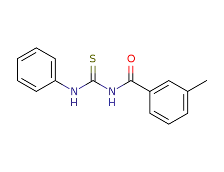 Molecular Structure of 56437-99-1 (1-(3-Methylbenzoyl)-3-phenyl(thiourea))