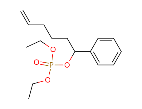 Molecular Structure of 138971-29-6 (Phosphoric acid, diethyl 1-phenyl-5-hexenyl ester)