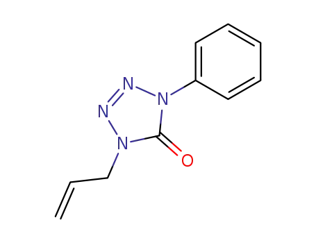 Molecular Structure of 13444-10-5 (5H-Tetrazol-5-one, 1,4-dihydro-1-phenyl-4-(2-propenyl)-)