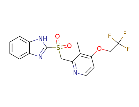 2-(((3-methyl-4-(2,2,2-trifluoroethoxy)pyridin-2-yl)methyl)sulfonyl)-1H-benzo[d]imidazole