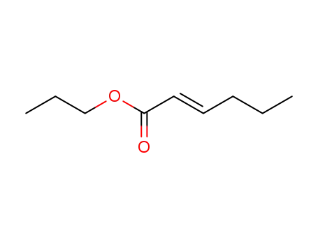 Molecular Structure of 10380-79-7 (propyl (E)-hex-2-enoate)