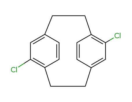 Tricyclo[8.2.2.24,7]hexadeca-4,6,10,12,13,15-hexaene,5,11-dichloro-