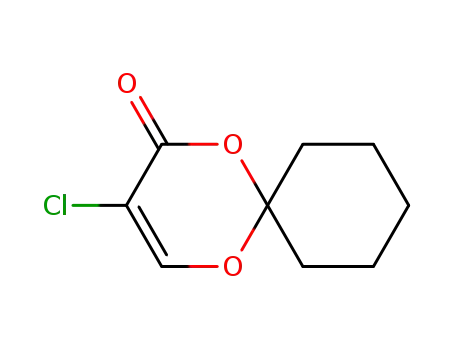 Molecular Structure of 134878-51-6 (3-Chloro-1,5-dioxa-spiro[5.5]undec-3-en-2-one)