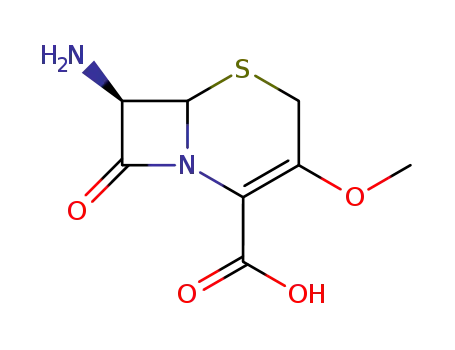 Molecular Structure of 51803-38-4 (7-Amino-3-methoxy-3-cephem-4-carboxylic acid)