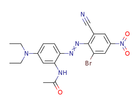 N-[2-[(2-bromo-6-cyano-4-nitrophenyl)azo]-5-(diethylamino)phenyl]acetamide