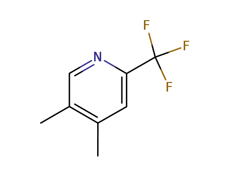 Molecular Structure of 100696-00-2 (2-(trifluoromethyl)-4,5-dimethylpyridine)