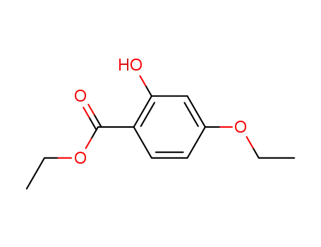 Molecular Structure of 29264-30-0 (ETHYL 4-ETHOXY-2-HYDROXYBENZOATE  98)