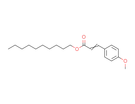 Molecular Structure of 125628-85-5 (n-decyl 4-methoxycinnamate)