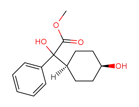 Molecular Structure of 118527-46-1 (Hydroxy-(4-hydroxy-cyclohexyl)-phenyl-acetic acid methyl ester)