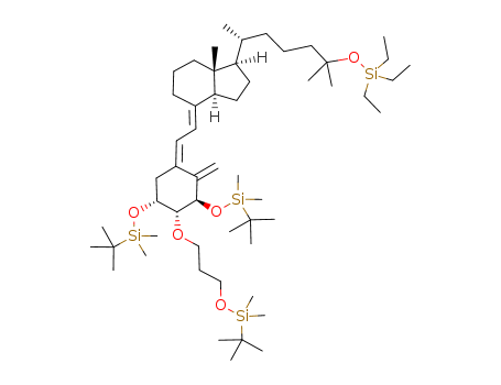 933779-95-4,(5Z,7E)-(1R,2R,3R)-1,3-bis(tert-butyldimethylsilyloxy)-2-(3-tert-butyldimethylsilyloxypropoxy)-25-triethylsilyloxy-9,10-secocholesta-5,7,10<sup>(19)</sup>-triene,(5Z,7E)-(1R,2R,3R)-1,3-bis(tert-butyldimethylsilyloxy)-2-(3-tert-butyldimethylsilyloxypropoxy)-25-triethylsilyloxy-9,10-secocholesta-5,7,10<sup>(19)</sup>-triene