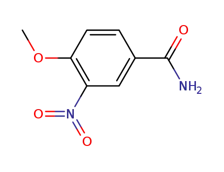 Molecular Structure of 10397-58-7 (4-METHOXY-3-NITROBENZAMIDE)