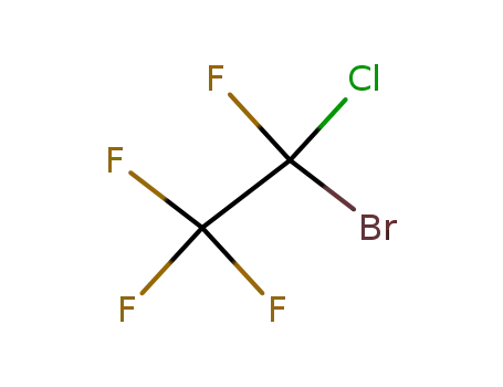 Molecular Structure of 754-20-1 (Ethane, 1-bromo-1-chloro-1,2,2,2-tetrafluoro-)