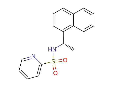 Molecular Structure of 370839-71-7 (Pyridine-2-sulfonic acid ((S)-1-naphthalen-1-yl-ethyl)-amide)