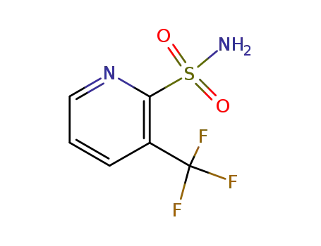 Molecular Structure of 104040-76-8 (3-(Trifluoromethyl)-2-pyridinesulfonamide)