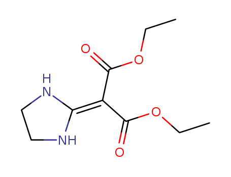 Molecular Structure of 128864-26-6 (Propanedioic acid, 2-imidazolidinylidene-, diethyl ester)