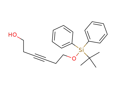 Molecular Structure of 122069-55-0 (3-Hexyn-1-ol, 6-[[(1,1-dimethylethyl)diphenylsilyl]oxy]-)