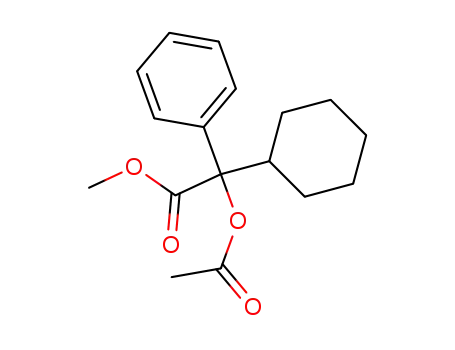 Molecular Structure of 118527-44-9 (methyl O-acetyl-α-cyclohexyl-α-phenylglycolate)