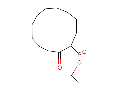 Molecular Structure of 4017-60-1 (Cyclododecanecarboxylic acid, 2-oxo-, ethyl ester)