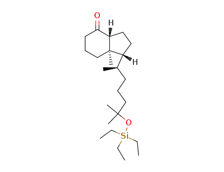 144848-24-8,4H-Inden-4-one, 1-[1,5-dimethyl-5-[(triethylsilyl)oxy]hexyl]octahydro-7a-methyl-, [1R-[1α(R*),3aβ,7aα]]-,25-[(triethylsilyl)oxy]de-A,B-cholestan-8-one
