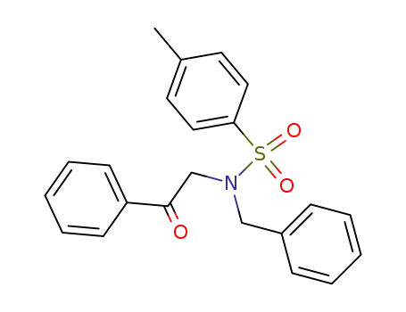 Molecular Structure of 30057-97-7 (Benzenesulfonamide,
4-methyl-N-(2-oxo-2-phenylethyl)-N-(phenylmethyl)-)