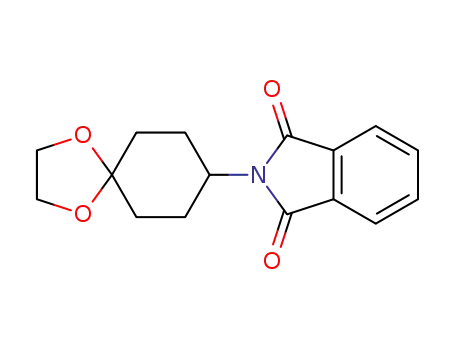 Molecular Structure of 1252607-42-3 (2-(1,4-dioxaspiro[4.5]decan-8-yl)isoindoline-1,3-dione)