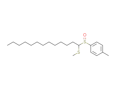 Molecular Structure of 110023-67-1 (1-Methyl-4-(1-methylsulfanyl-tridecane-1-sulfinyl)-benzene)