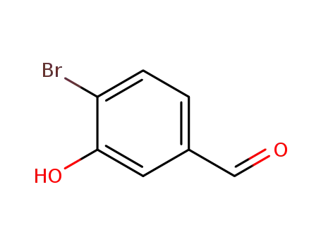 Molecular Structure of 20035-32-9 (4-Bromo-3-hydroxybenzaldehyde)