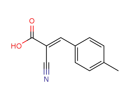 Molecular Structure of 20374-48-5 (2-CYANO-3-(4-METHYLPHENYL)ACRYLIC ACID)